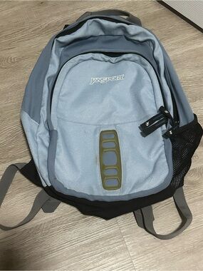 Jansport Airlift 1.0 Light Blue and Gray Men's Backpack with Black Base